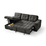 Palermo Universal Corner Sofabed In Grey