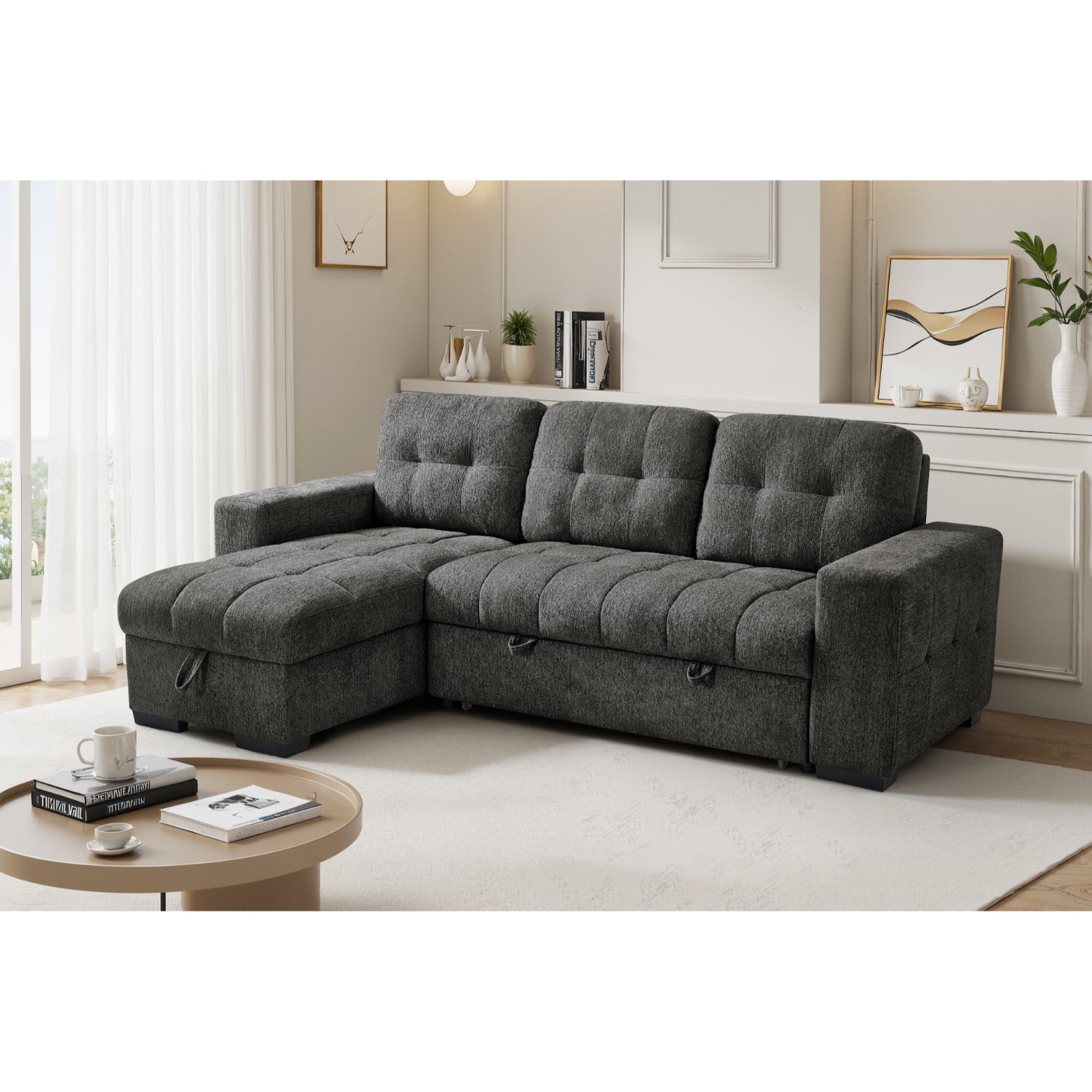 Palermo Universal Corner Sofabed In Grey
