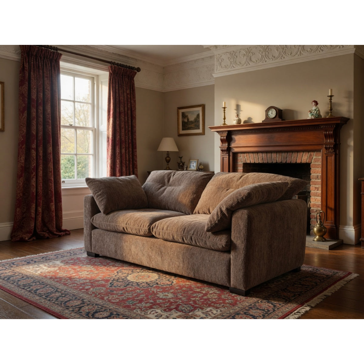 Quetta Sofa 2 Seater In  Brown