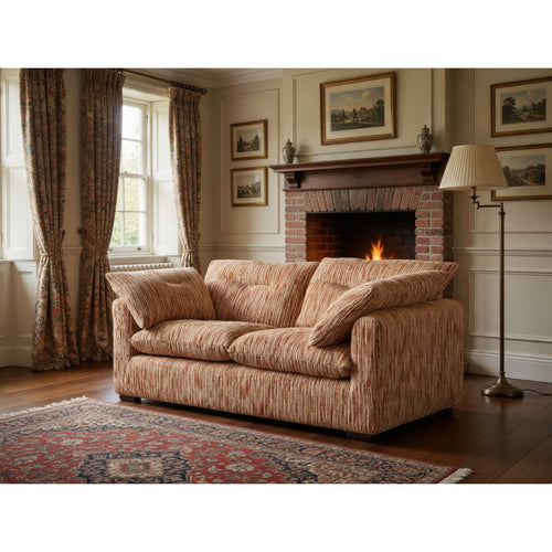 Quetta Sofa  2 Seater In Rust/Beige