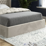 Snuggler Curved Top Winged Upholstered Soft Velvet Designer Bed Frame