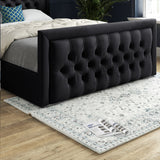 Napster Upholstered Soft Velvet Designer Bed Frame