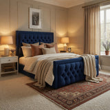 Napster Upholstered Soft Velvet Designer Bed Frame