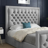 Napster Upholstered Soft Velvet Designer Bed Frame
