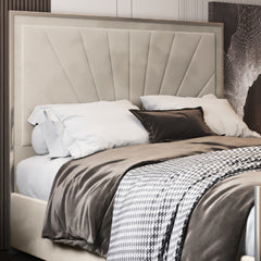 Naptime Upholstered Soft Velvet Metal Designer Bed Frame