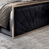 Naptime Upholstered Soft Velvet Metal Designer Bed Frame