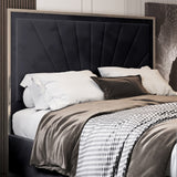 Naptime Upholstered Soft Velvet Metal Designer Bed Frame