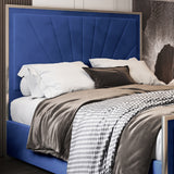 Naptime Upholstered Soft Velvet Metal Designer Bed Frame