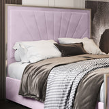 Naptime Upholstered Soft Velvet Metal Designer Bed Frame