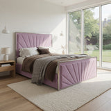 Naptime Upholstered Soft Velvet Metal Designer Bed Frame