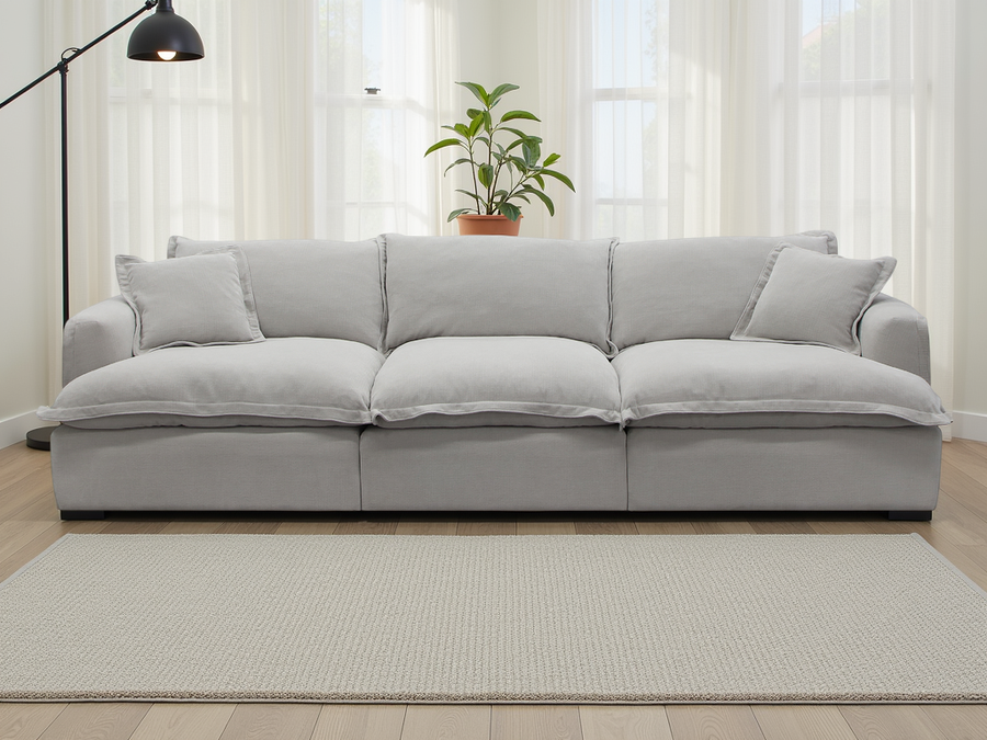 Salcombe Stone Modular Modular Sofa with Footstool – view 2