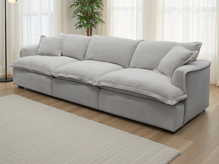 Salcombe Stone Modular Modular Sofa with Footstool – view 4