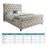 Nestling Sleigh Upholstered Soft Velvet Designer Bed Frame