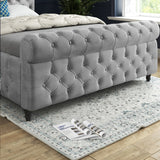 Nestling Sleigh Upholstered Soft Velvet Designer Bed Frame