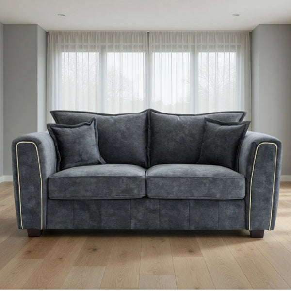 Serena 2 Seater Sofa in  Black