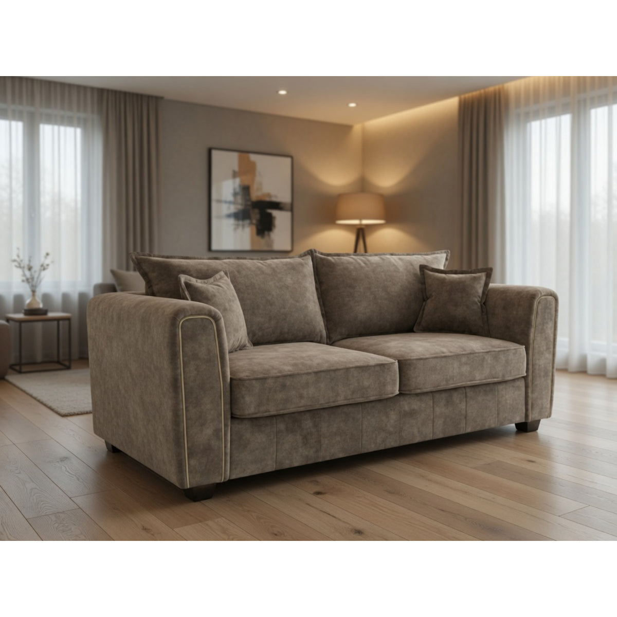 Serena 3 Seater Sofa in Brown