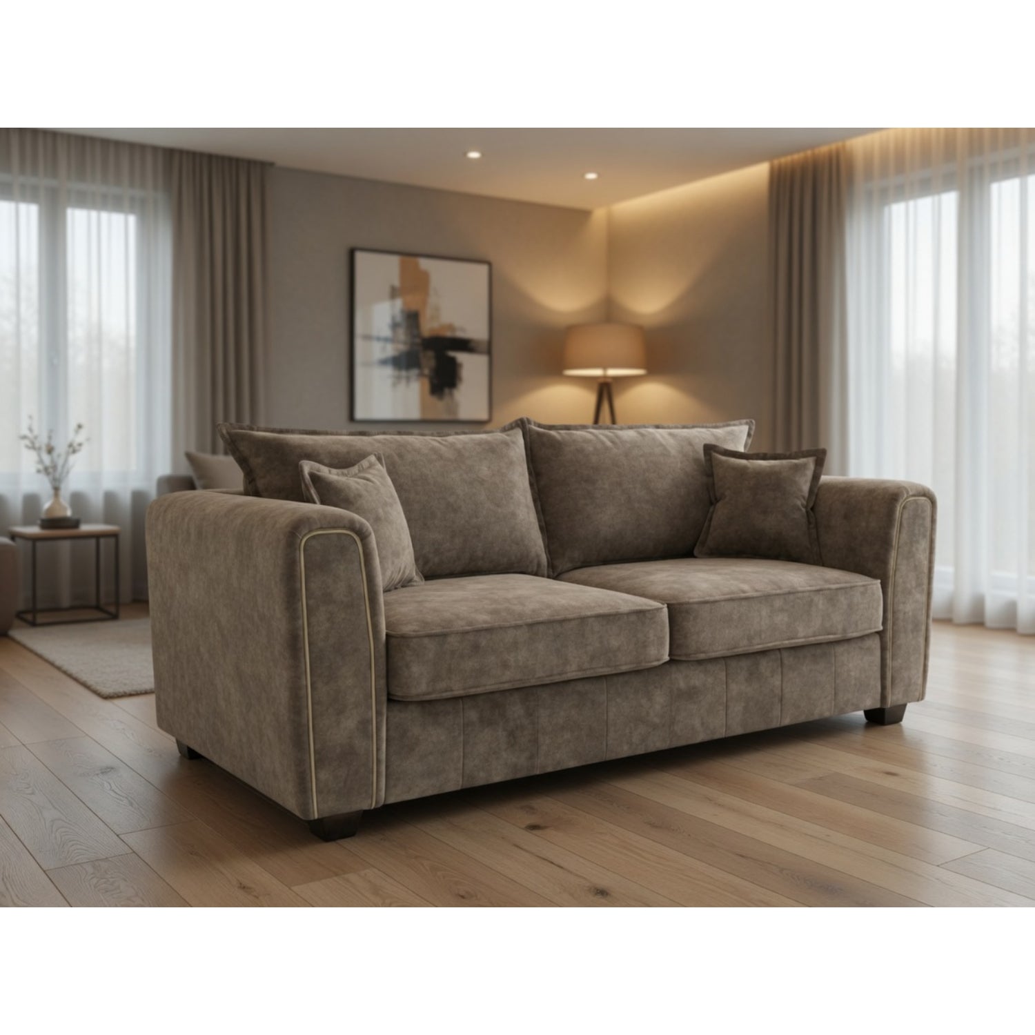 Serena 3 Seater Sofa in Brown