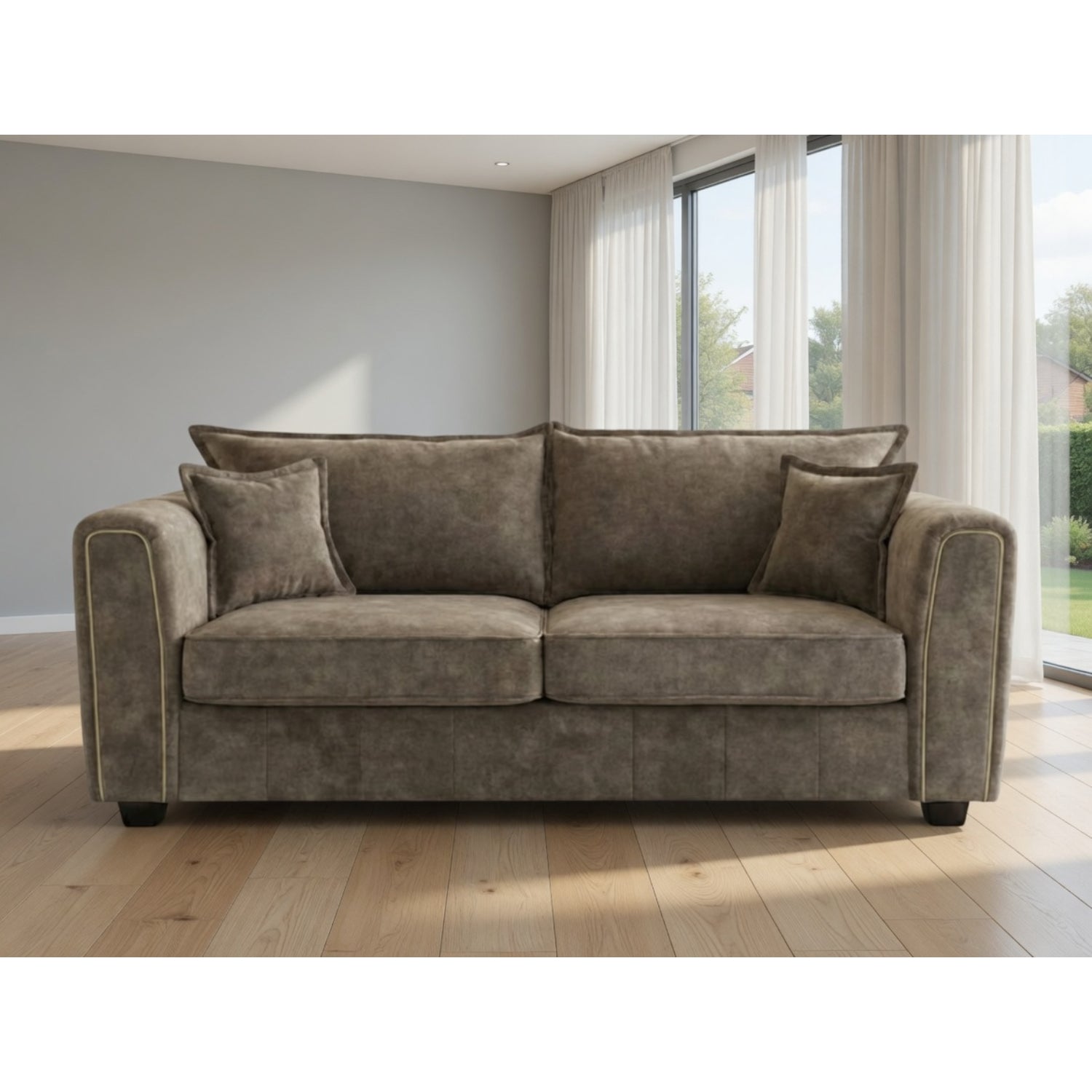 Serena 3 Seater Sofa in Brown