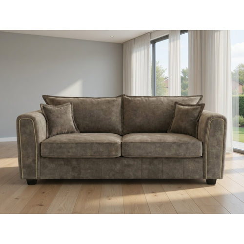 Serena 3 Seater Sofa in Brown