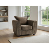 Serena Armchair Sofa In Brown