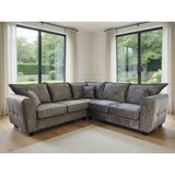 Serena Large Corner Sofa In Brown