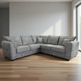 Serena Large Corner Sofa in Grey