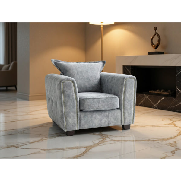 Serena Sofa Armchair In Grey