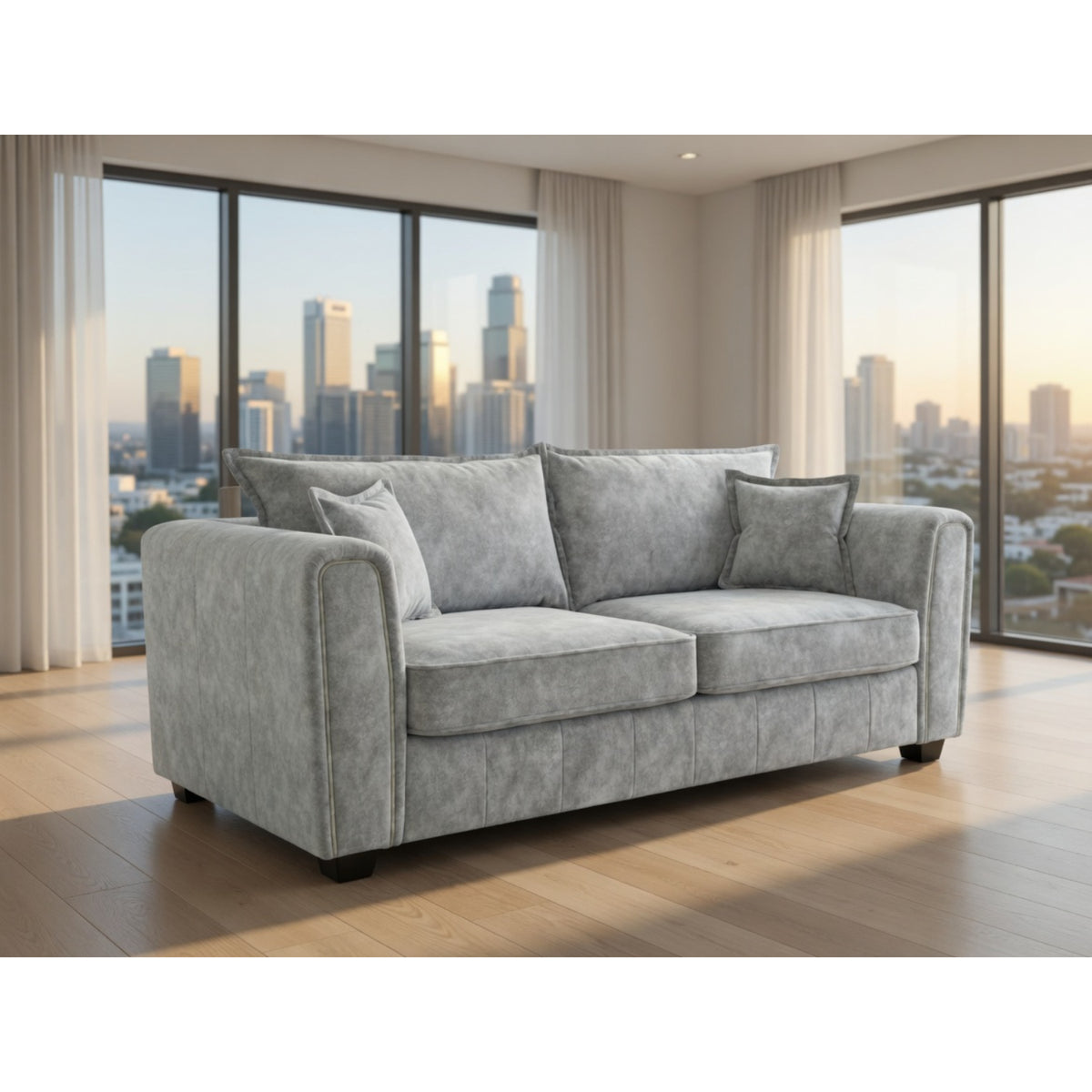 Serena Sofa Grey 3 Seater