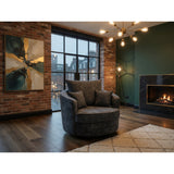 Serena Sofa Swivel Chair in Black