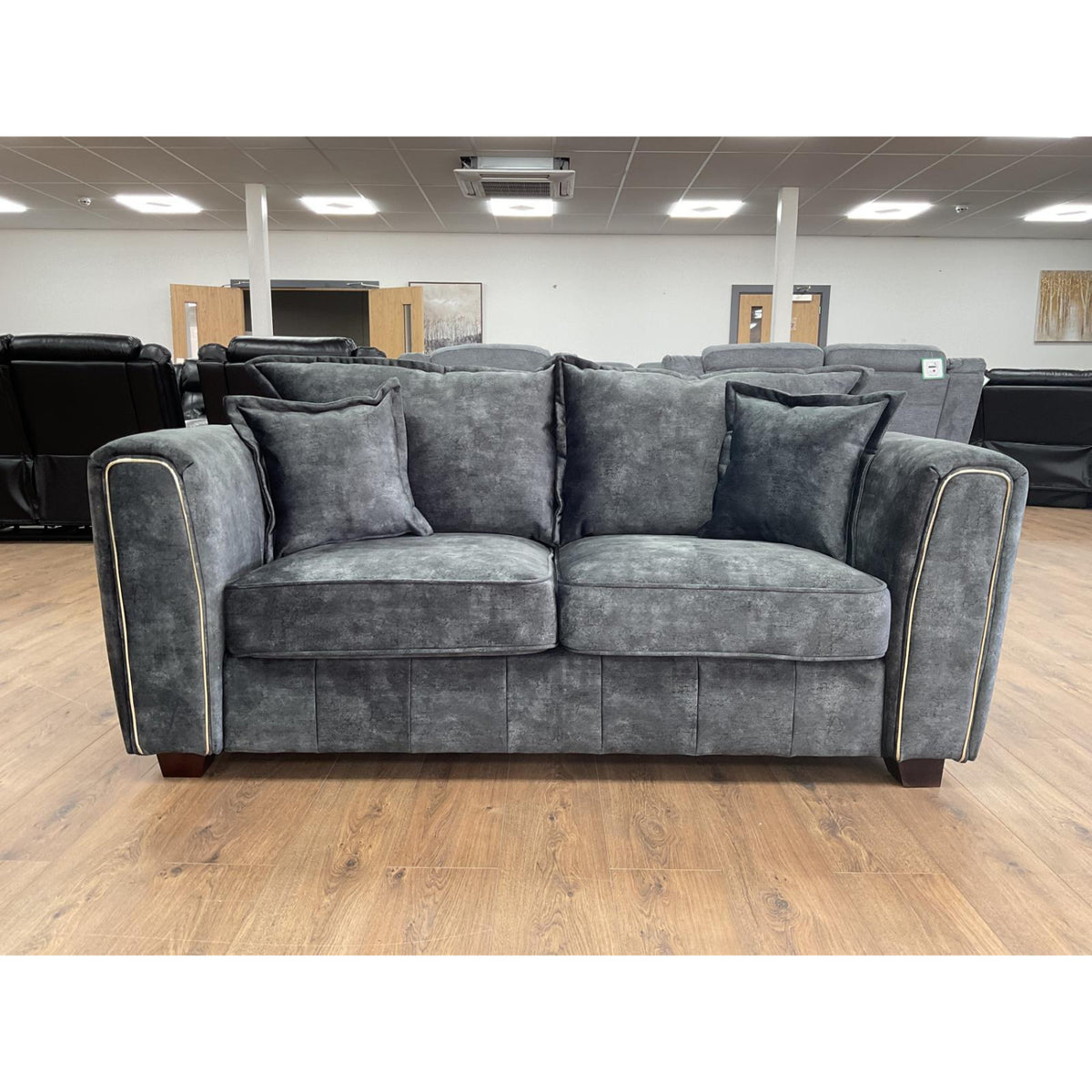 Serena 2 Seater Sofa in  Black