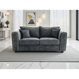 Serena 2 Seater Sofa in  Black