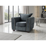 Serena Armchair Sofa in Black