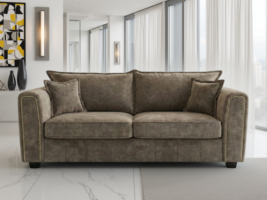 Serena 3 Seater Sofa in Brown