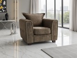 Serena Armchair Sofa In Brown
