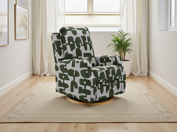 Seville Electric Reclining Chair In Green