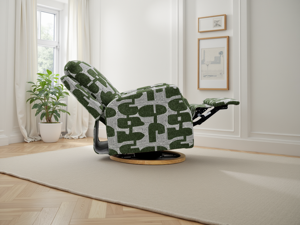 Seville Electric Reclining Chair In Green