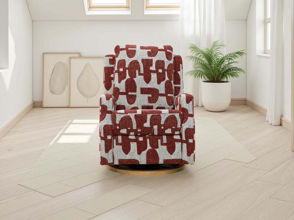 Seville Electric Reclining Chair In  Red