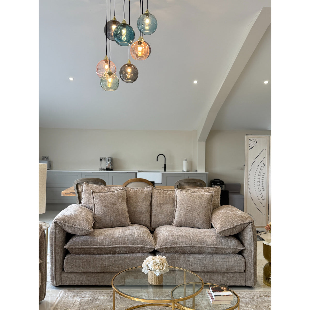 Solaya Sofa 3 Seater In Beige