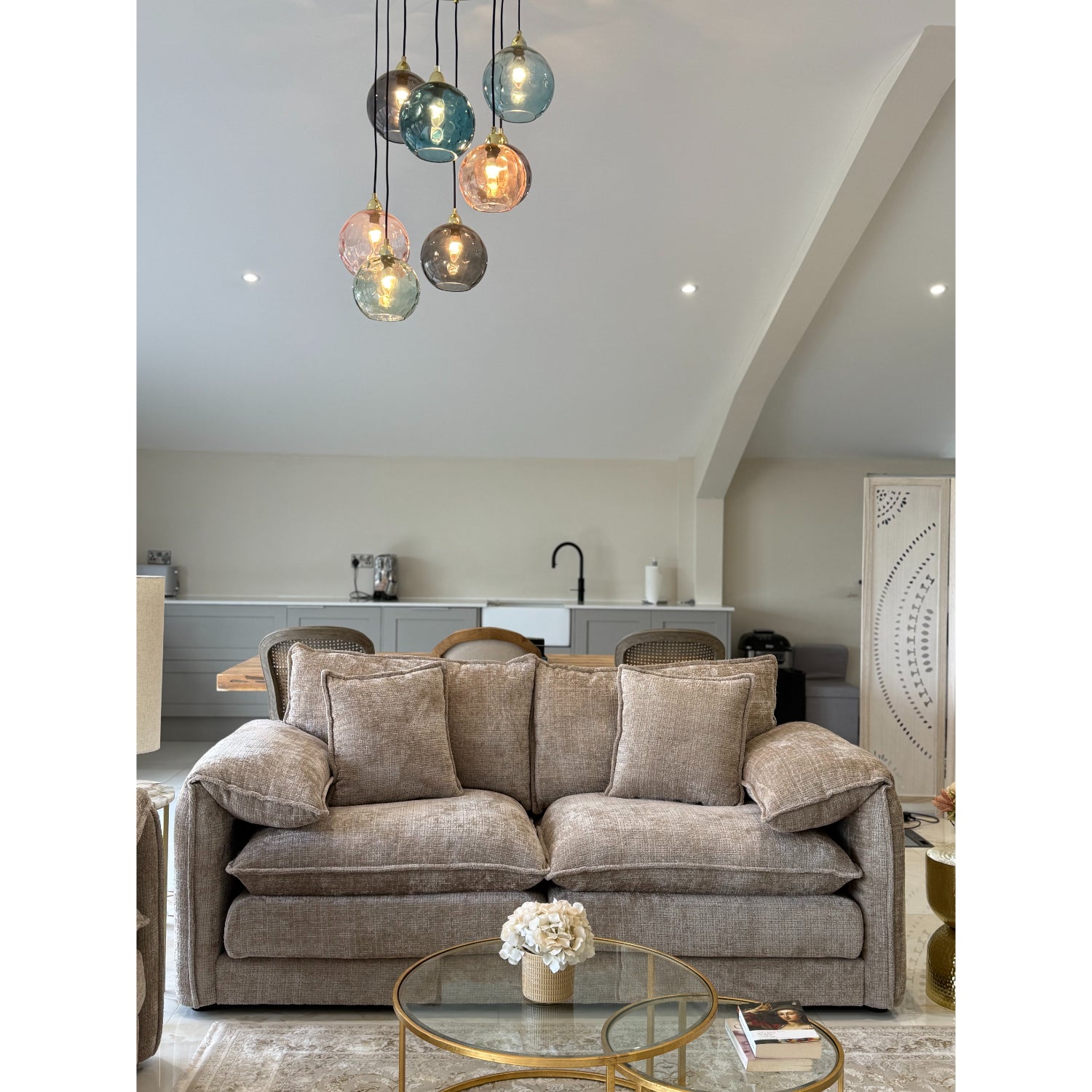 Solaya Sofa 3 Seater In Beige