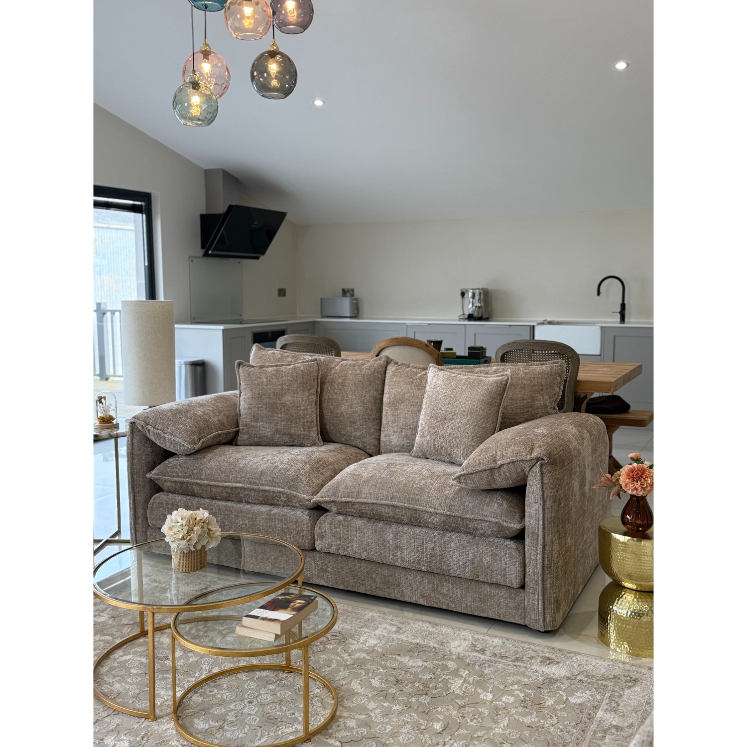 Solaya Sofa 3 Seater In Beige