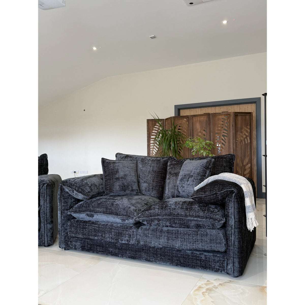 Solaya Sofa  2 Seater In Black