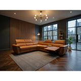 Somerville Electric Recliner Sofa Large Corner in Tan