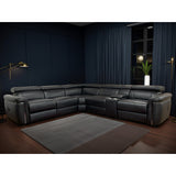 Somerville Electric Recliner Sofa Large Corner in Black
