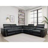 Somerville Electric Recliner Sofa Large Corner in Black