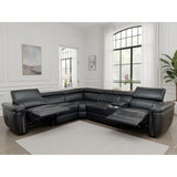 Somerville Electric Recliner Sofa Large Corner in Black