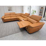 Somerville Electric Recliner Sofa Large Corner in Tan