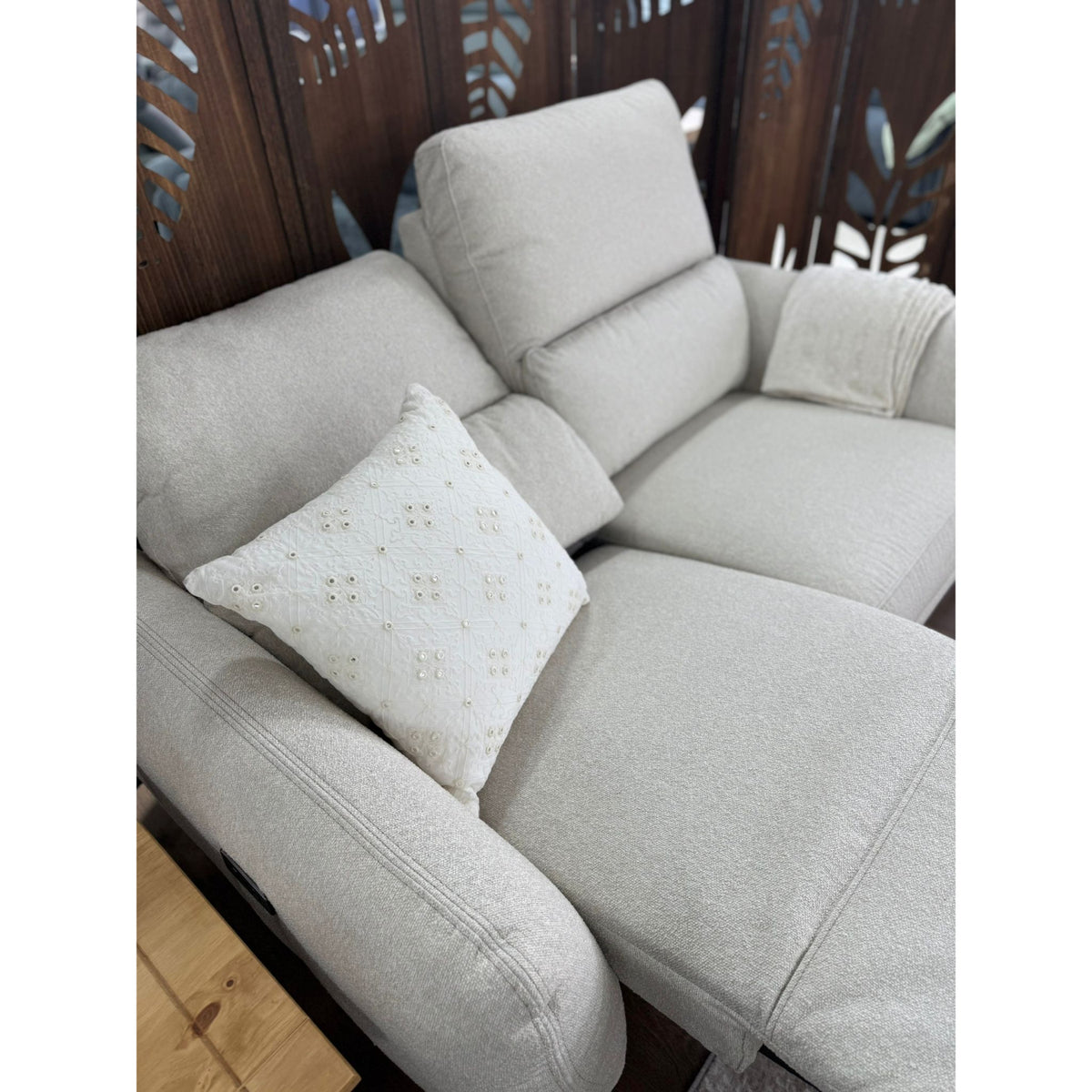 Sorrento Electric Recliner 2 Seater In Beige