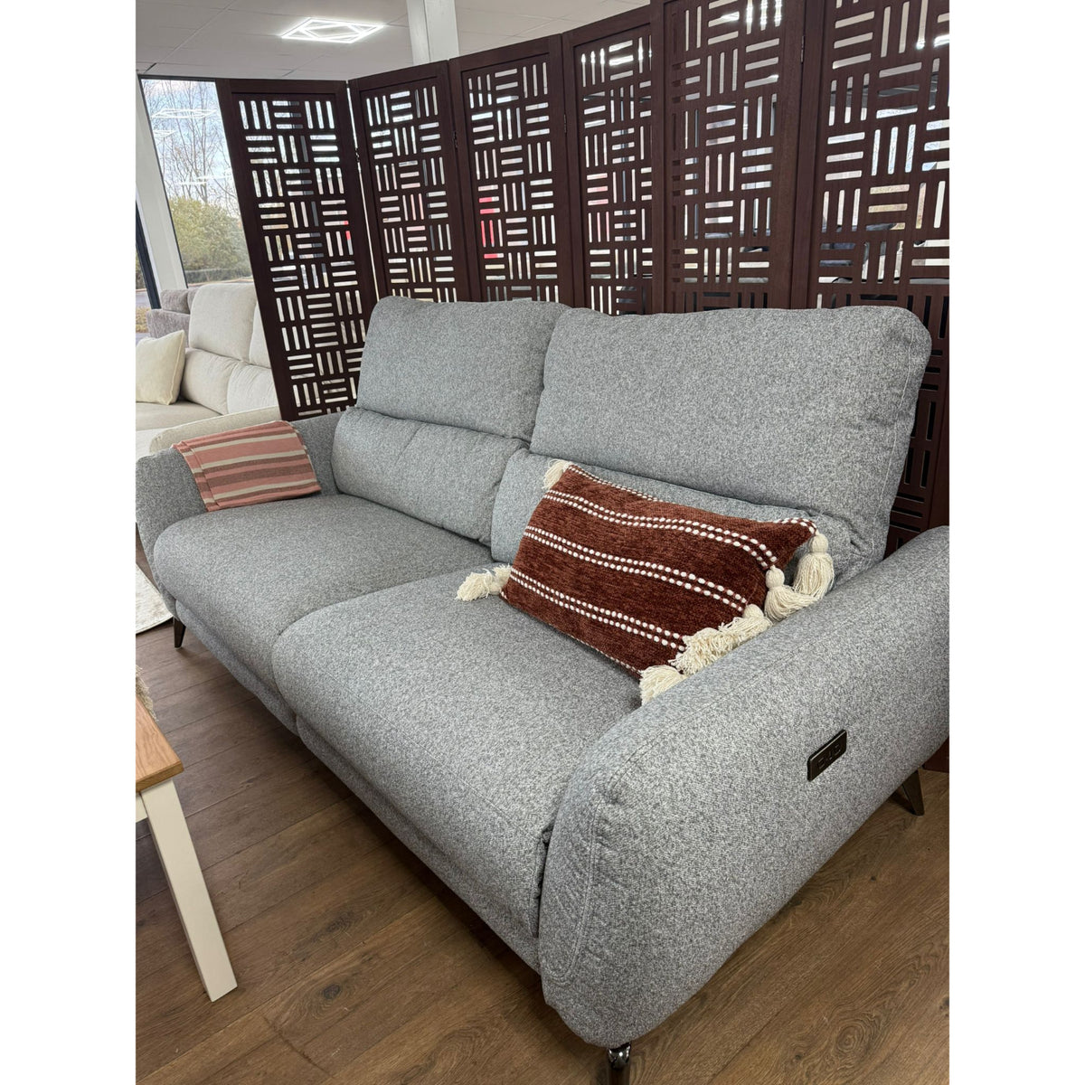 Sorrento Electric Recliner 3 Seater In Grey