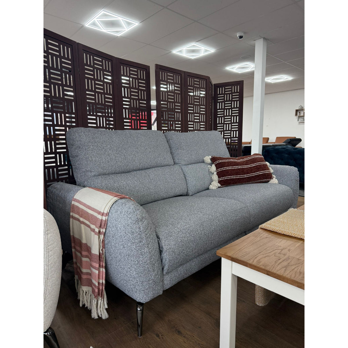 Sorrento Electric Recliner 3 Seater In Grey