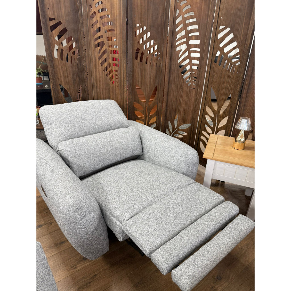 Sorrento Electric Recliner Armchair In Grey